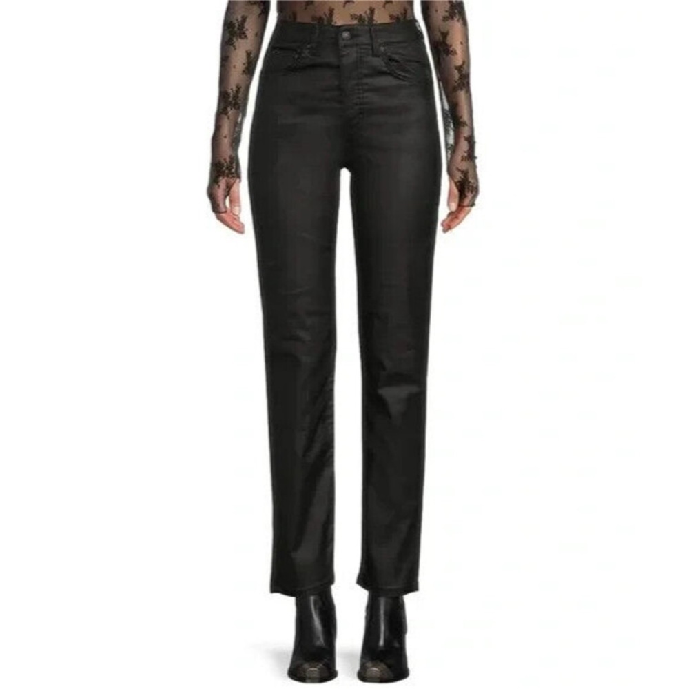 Free People Vegan Leather High Rise Pants